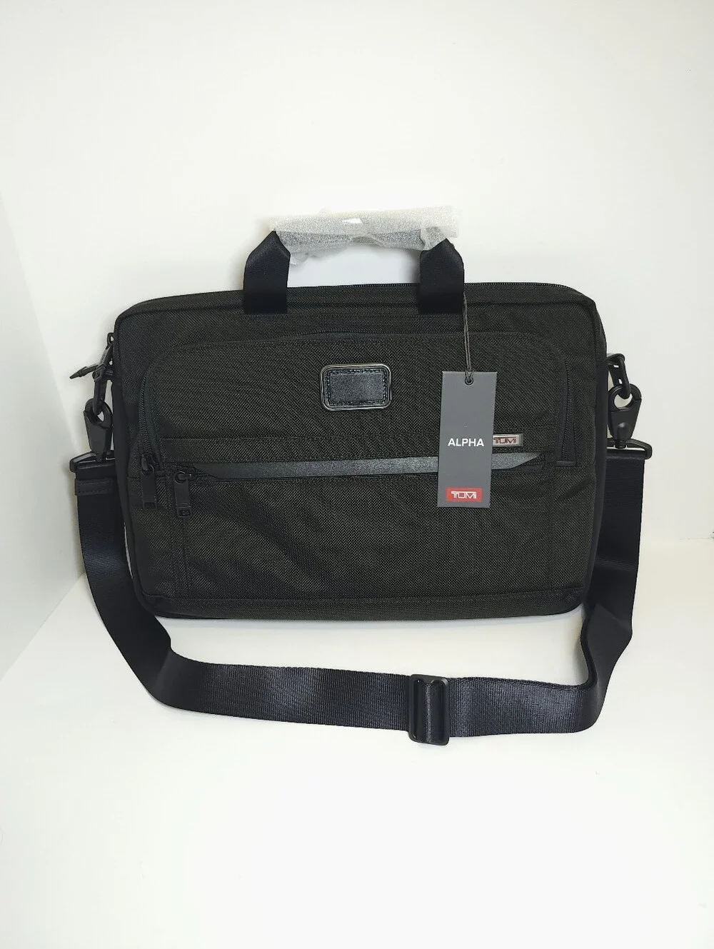 Tumi Alpha Laptop Bag Carry Case 15 Inch NEW Ballistic Black